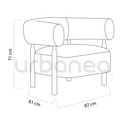 Sillón Littleton Dimensiones